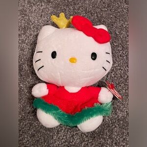 Hello kitty Christmas beanie babies
